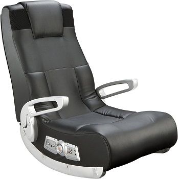Ace Bayou 2.1 Black Leather Floor Gaming Chair