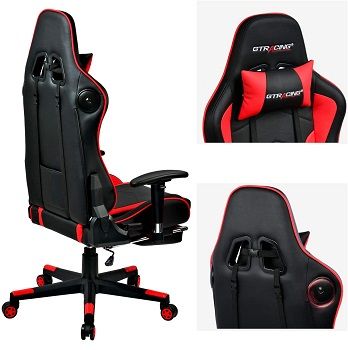 GTRACING Gaming Chair with Footrest and Bluetooth Speakers review