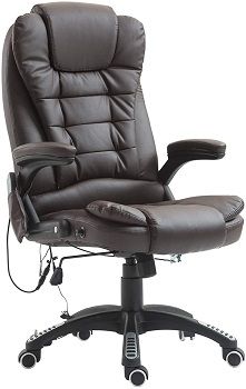 HomCom High Back Heated Executive Massage Chair